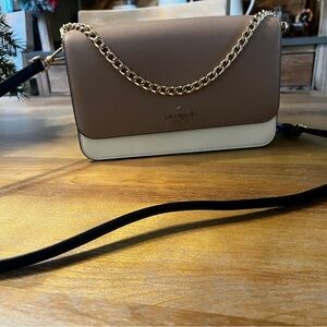 Kate Spade Mauve and Cream Crossbody Bag